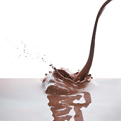 Image showing pouring chocolate