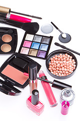 Image showing set of cosmetic makeup products