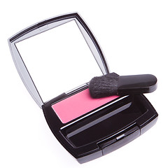 Image showing compact blush with brush