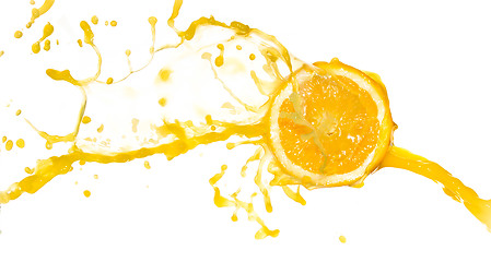 Image showing orange juice splash