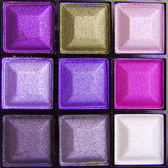 Image showing colorful eyeshadows