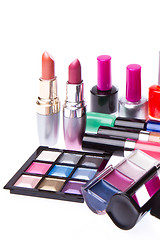 Image showing set of cosmetic products