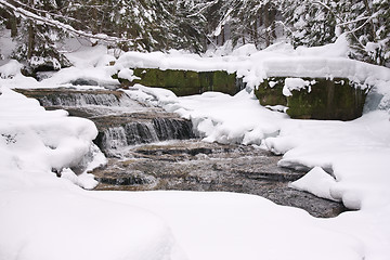 Image showing frozen stream