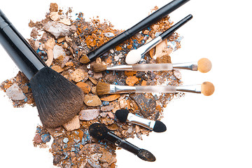 Image showing crushed eyeshadows