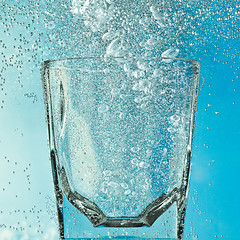 Image showing glass with bubbles