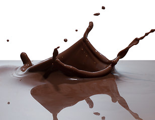 Image showing chocolate splash