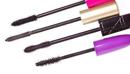 Image showing mascara set isolated