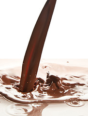 Image showing pouring chocolate