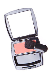 Image showing compact blush with brush