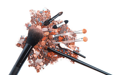 Image showing crushed eyeshadows