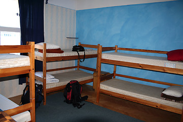 Image showing Hostel dorm room