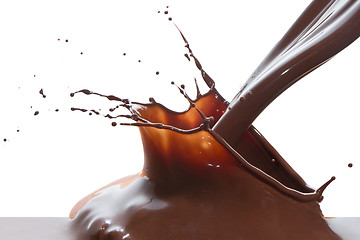 Image showing pouring chocolate