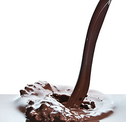 Image showing pouring chocolate