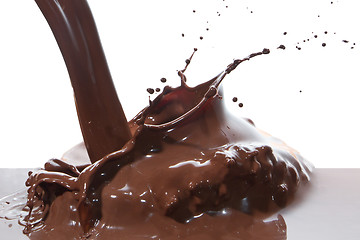 Image showing pouring chocolate