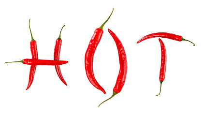 Image showing Red chilli peppers