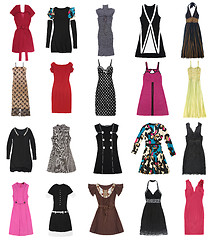 Image showing Female dresses. 20 pieces.
