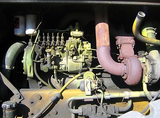 Image showing Diesel motor