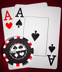 Image showing two aces