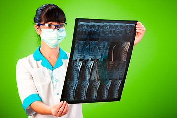 Image showing Doctor with xray