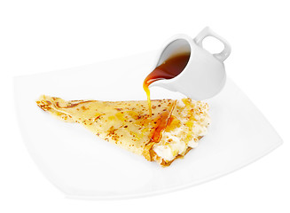 Image showing Pancake with a syrup