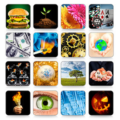 Image showing Collection of icons for programs and games