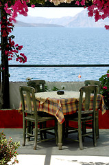 Image showing greek island taverna scene