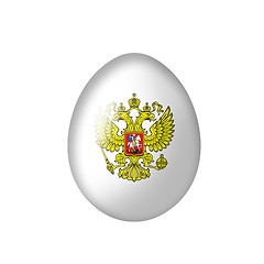 Image showing Egg with Russian eagle