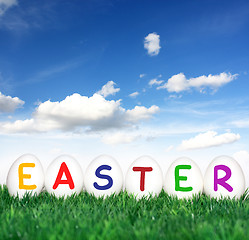 Image showing Easter font