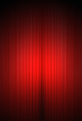 Image showing Theater curtain in vertical format