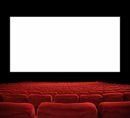 Image showing big cinema screen