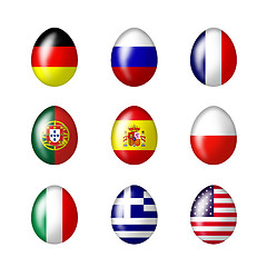 Image showing International Easter eggs