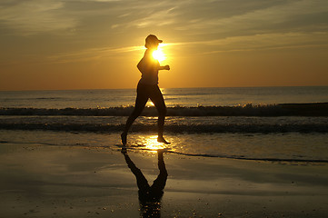 Image showing Running Sunset