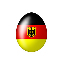 Image showing Egg with a German eagle