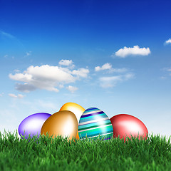 Image showing Easter under blue sky