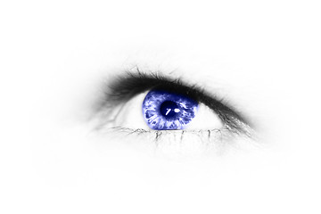 Image showing eye with blue iris