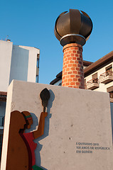 Image showing Republic sculpture in Ourem