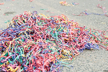 Image showing Confetti and streamers