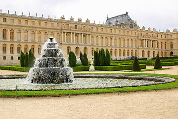 Image showing  fountain in castle chateau Versailles