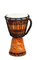 Image showing The image of ethnic african drum