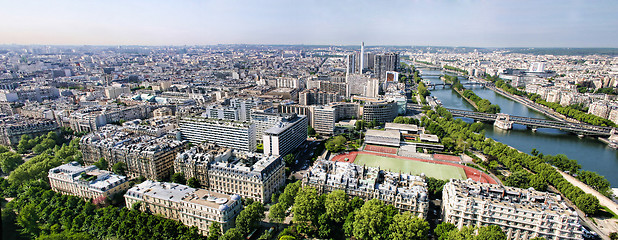 Image showing panorama of paris france