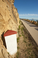 Image showing White milestone