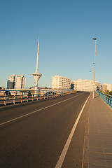 Image showing La Manga lifting bridge