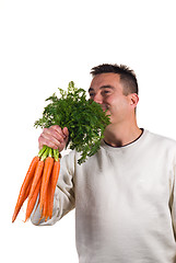 Image showing Bunch of carrots