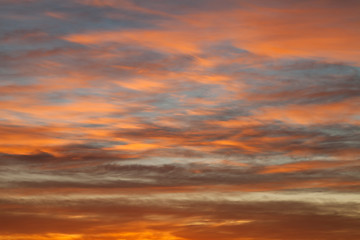 Image showing Sunrise sky over the sea