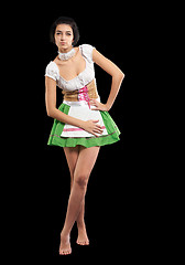 Image showing German beer girl