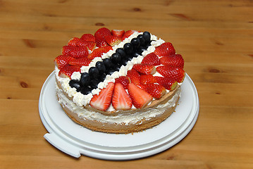 Image showing Norwegian nationalday, 17 mai cake
