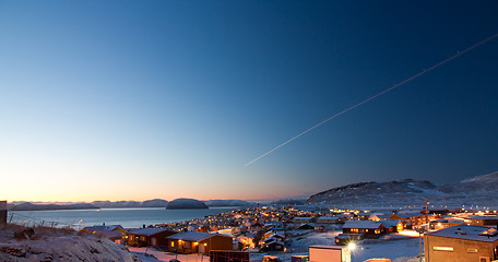 Image showing Hammerfest by daytime during winter