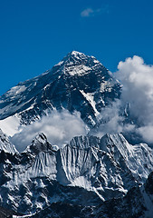 Image showing Everest Mountain Peak or Sagarmatha - top of the world