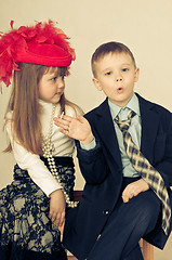 Image showing boy with cigarette