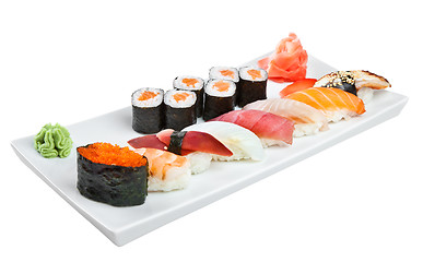 Image showing Sushi Roll on a white background